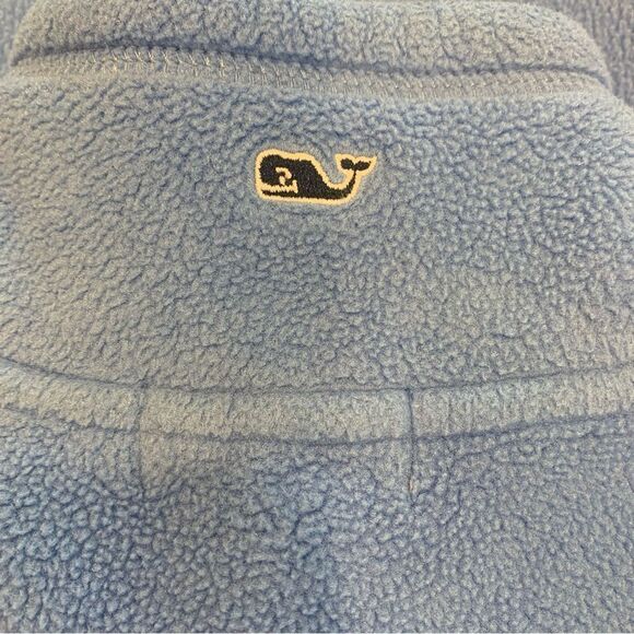 Vineyard Vines Sherpa 1/2 - Zip in Marlin Blue Pockets Size Small - Picture 7 of 10
